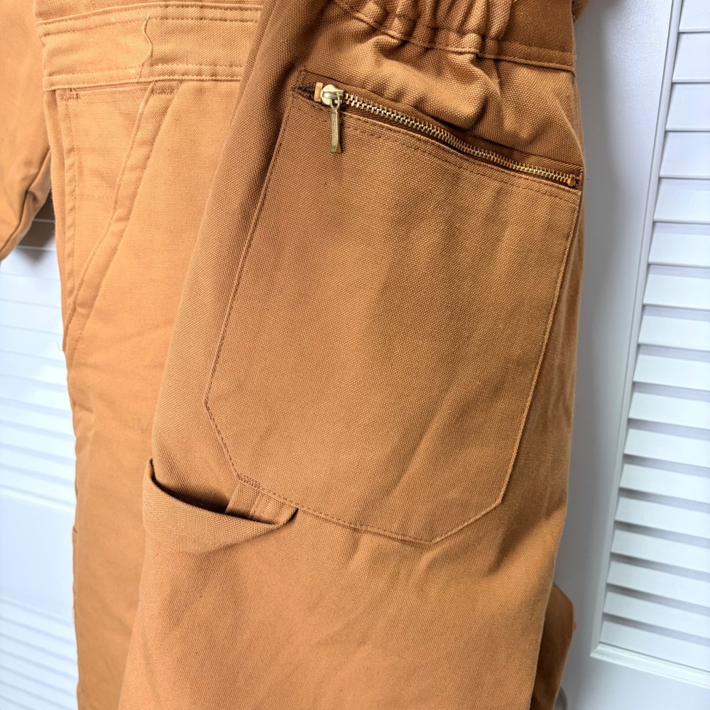 Dickies Mens Brown Duck Canvas Insulated Coveralls Work Suit 46/48 REG - Picture 5 of 6